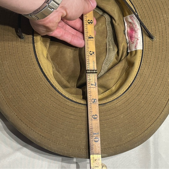 Filson tan Tin cloth wide brimmed Outdoors hat - Picture 10 of 12